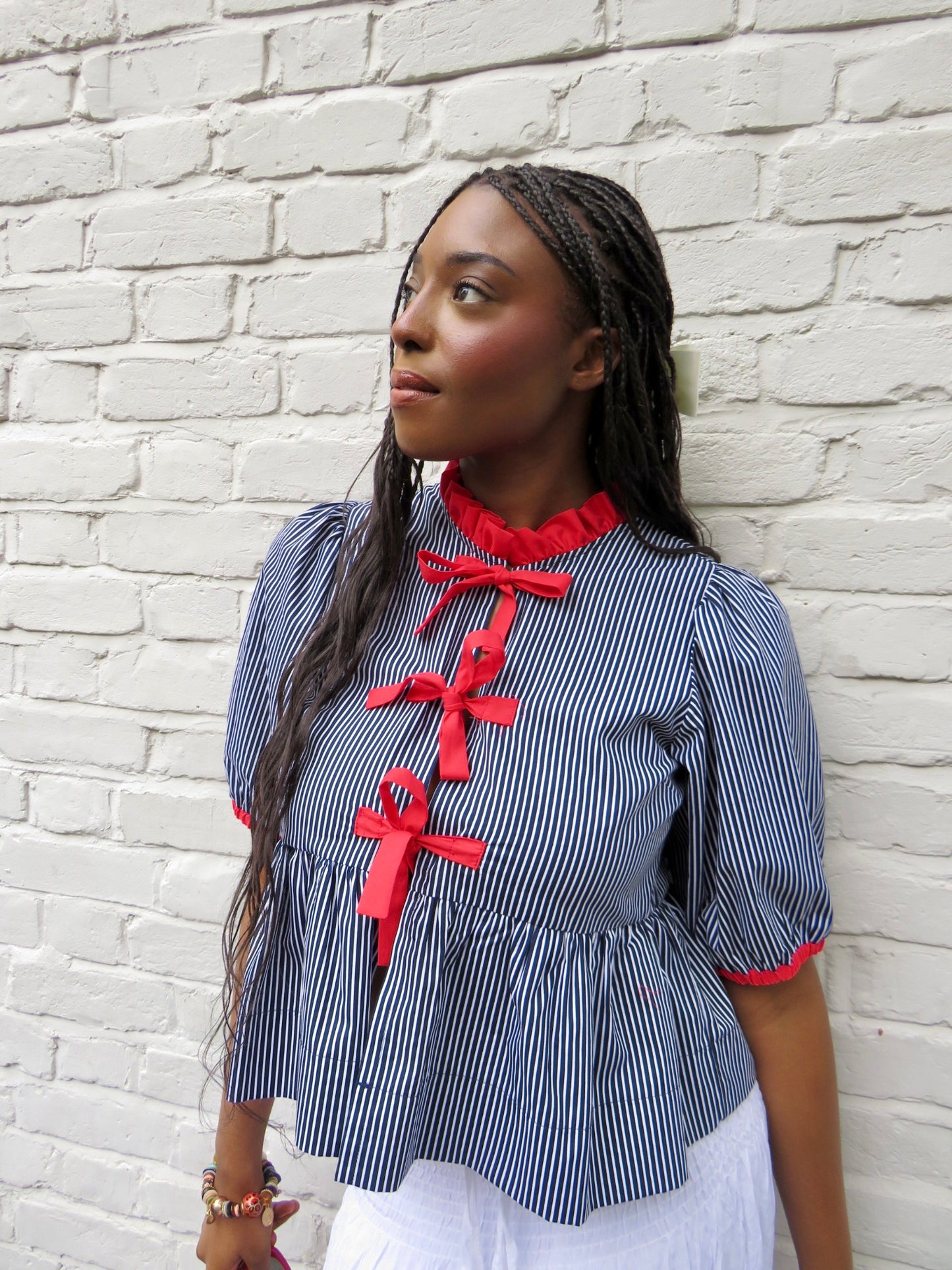 Stripe Penny Puff