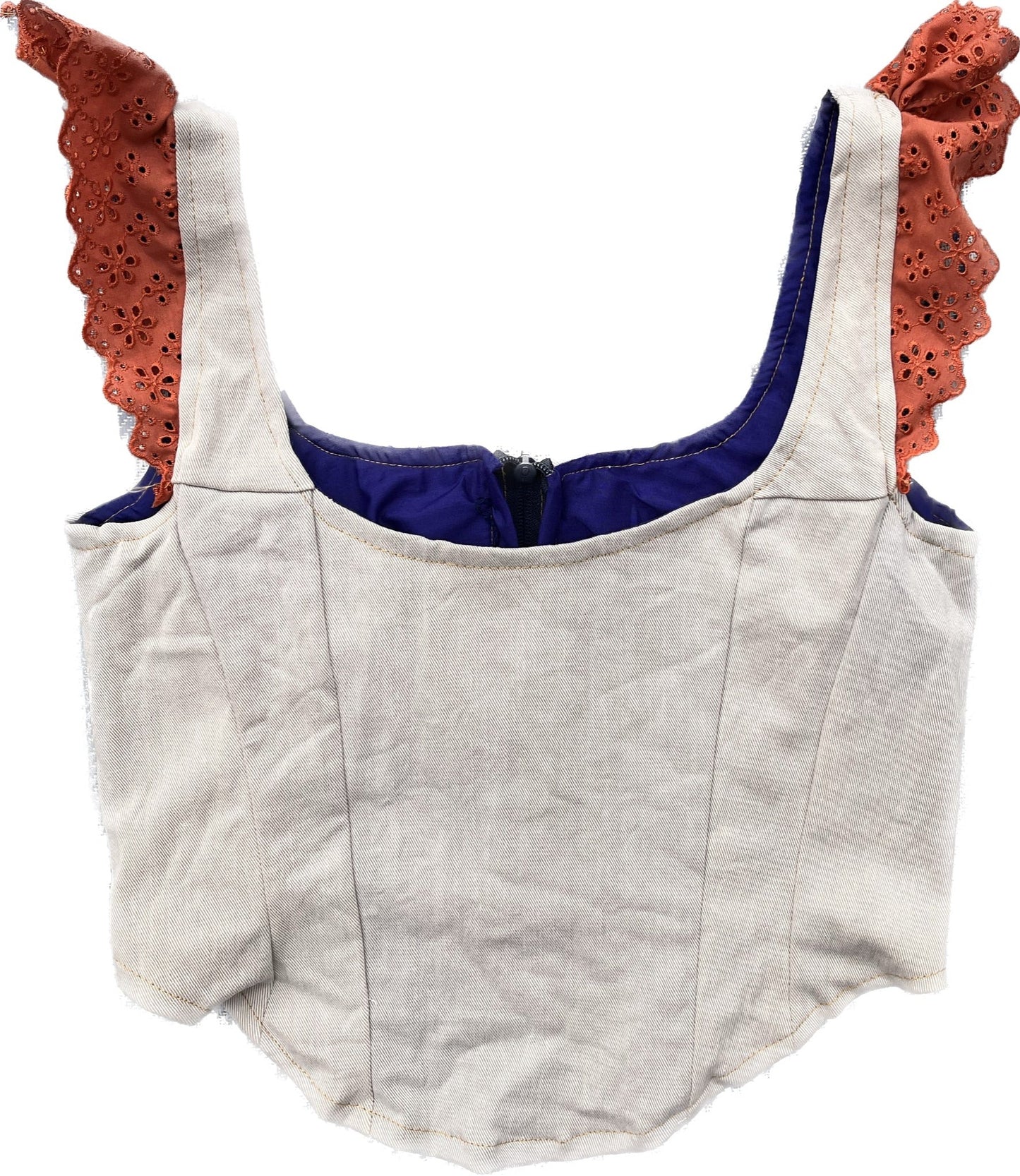 Cream & Coral Clover | SMALL