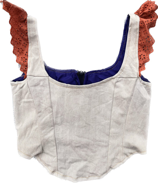 Cream & Coral Clover | SMALL