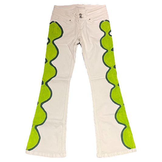 Olive Squiggle Painted - W25 | L30