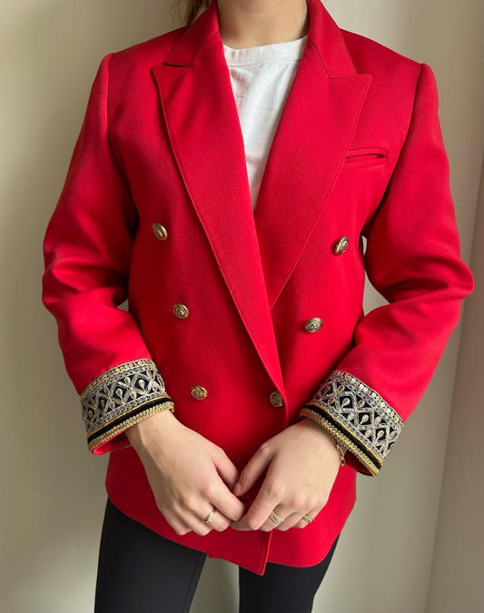 Red Double-Breasted | Size 10